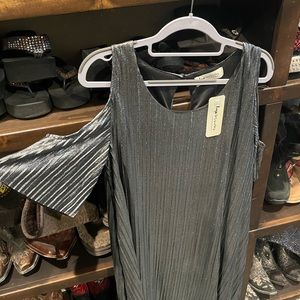 Dress new with tags- metallic silver